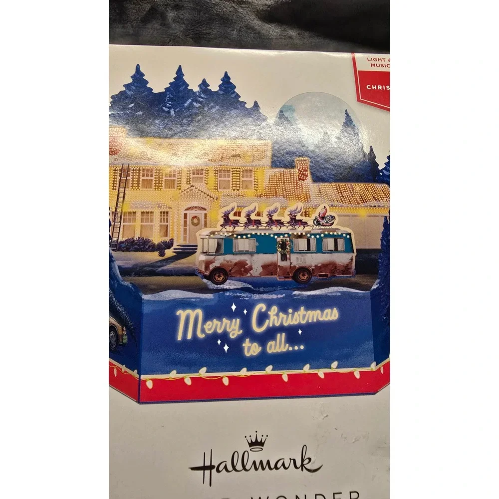 Hallmark Paper Wonder Christmas Vacation Pop Up Musical Light Up Card Griswold